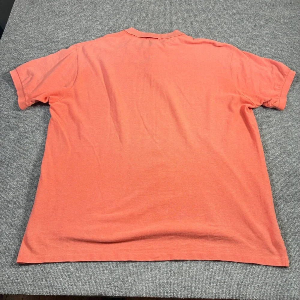 Polo Ralph Lauren Polo Shirt Mens XXL Coral Orange Pique Short‎ Sleeve